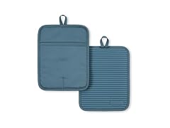 KITCHENAID Soft Silicone Pot Holder 2-Pack , Agave Blue