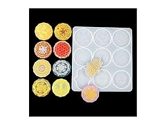 7 Chakra Stones Resin Workshops Mandala Keychain Mold