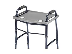 DMI Walker Tray with Cup Holders Gray