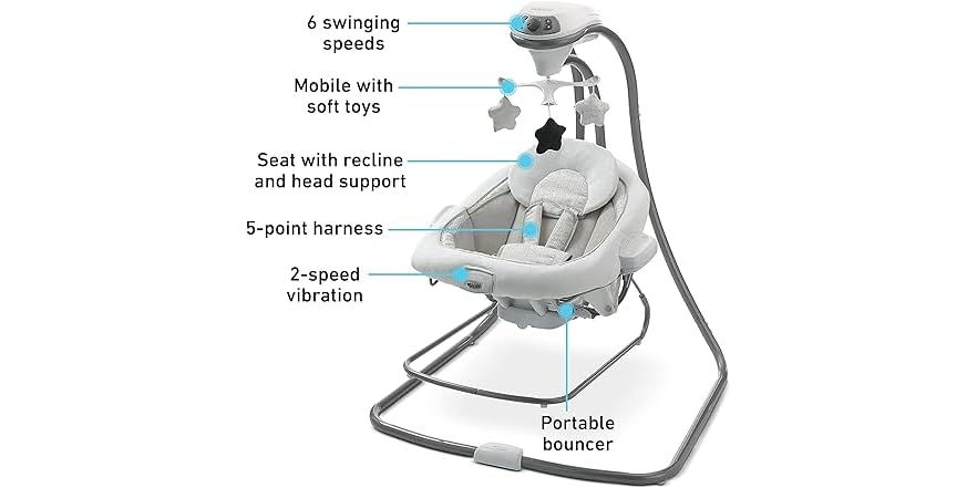 Sway Lx Graco Baby Swing Bouncer The Best Baby Swings Of 2025