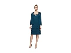S.L. Fashions Women's Teal Jacket (12)