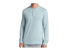 Gaiam Men (S) Long Henley Slate - Bliss Balance