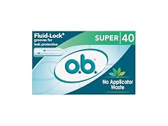 o.b. No Applicator Tampons Super Fragrance Free