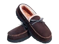 MIXIN Mens Memory Foam Moccasin Slippers