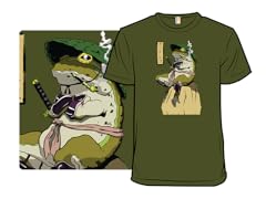 Victorious Samurai Frog