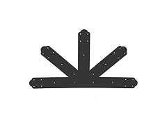 Gable Plate, Black Powder-Coated Truss Connector