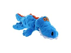 goDog Gators Squeaky Plush Dog Toy
