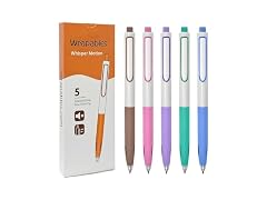 allydrew Silent Retractable Gel Pen Set 5Pk