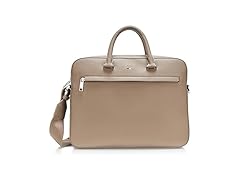 BOSS Ray Soft Friendly Leather Brief Case Moss