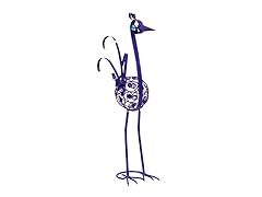 21" Filigree Bird Statue - Purple