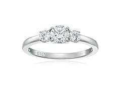 Amazon Essentials Ring 3 Stone 1ct Platinum