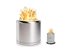 Red Mountain Valley 19'' Portable Wood Burning Smokeless Fire Pit, Silver