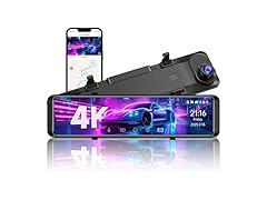 TUIFAC 4K Rear View Mirror Camera