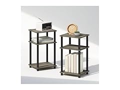 Furinno 3-Tier Nightstand 2-Pk