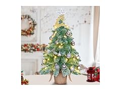 Bosceos 24" Mini Prelit Christmas Tree