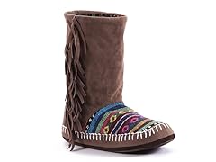 MUK LUKS® Tiffany Slipper Boot, Brown