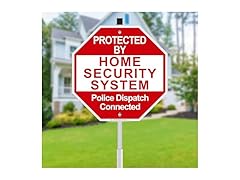 MINGHONG Protected By Home Security Sign