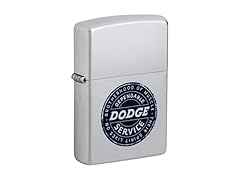 Zippo Dodge Service Sign Satin Chrome Pocket Lighter