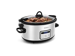 AURYAO 6 Quart Programmable Slow Cooker