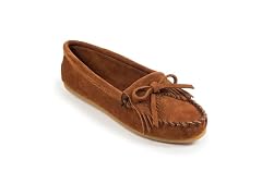 Minnetonka Women's Kilty Suede Hardsole