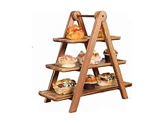 HDODA Wooden 3 Tier Serving Tray