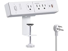 SUREANCE 50W Desk Clamp Power Strip