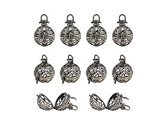 Arricraft Brass 10pcs Cage Pendants