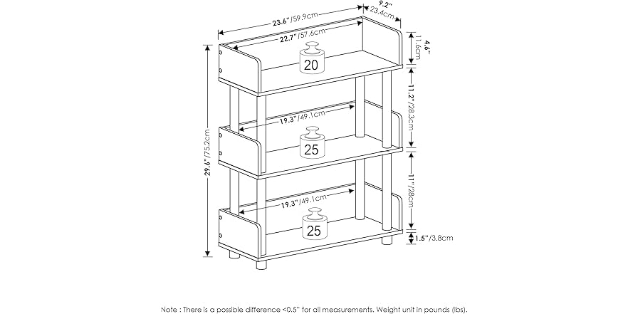 Trn 2 Rack Furinno Turn-N-Tube Multipurposes Display Rack