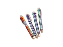 KDDOM 4 Pcs Multicolor Retractable Pen