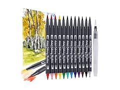 TOSHARE Dual Tip Watercoloer Makers