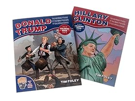Clinton + Trump Adult Coloring Book 2Pk