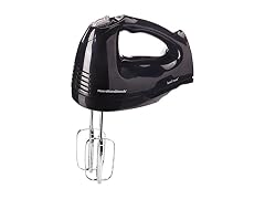 Hamilton Beach Hand Mixer with Snap-on Case, Black