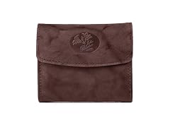 Julia Buxton USA Women Embossed Mahogany Pocket