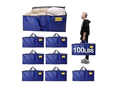 8 Pack Waterproof Moving Bags
