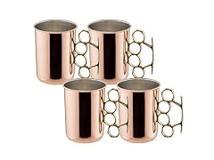 S/4 Copper Brass Moscow Mule Mugs