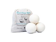 Wellness Soul Wool Dryer Balls (Pack of 3)