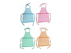 Cotton Chevron Apron Set of 4