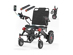 BIQISSI Electric Wheelchair for Adults, Motorized Wheelchair w/ 500W Brushless Motor, 350 LBS Capacity, 12 Miles Travel Range, Electric Wheelchairs for Seniors, B004 (Open Box)