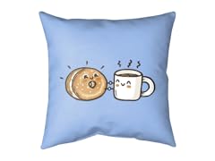 Coffee and Bagel Medium Double Sided Pillow