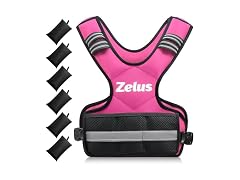 ZELUS Pink Adjustable Weighted Vest 4-10lbs