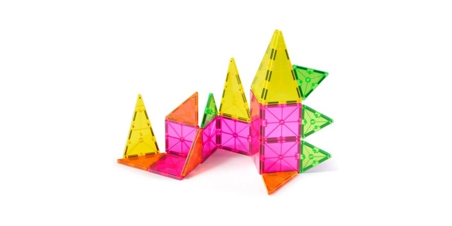 Splunk Tile Sets MAGNA-TILES Color Shop 20-Piece Tile Sets, Neon