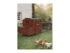 Hipicute Wooden Poultry Cage for 3-5 Chickens, Red