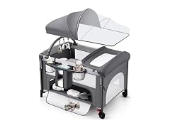 YoYiCuna 4 in 1 Baby Bassinet Bedside Crib
