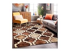Superior Indoor Small Area Rug, Coffee