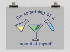 Scientist Drinker Poster