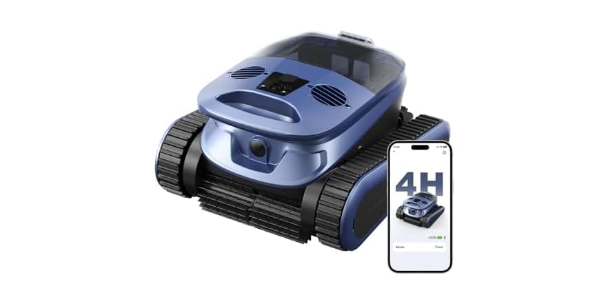 5600GPH Robotic Pool Cleaner, 240 Min