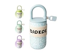 BJPKPK 13oz Insulated Tumbler Light Blue Leopard