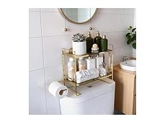 Takywep 2 Tier Vanity Organizer Gold