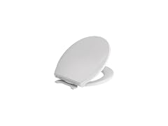 Centoco Round Toilet Seat, Slow-Close, Fast Fix Hinge, White