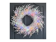 24 Inch Norfolk Pine Wreath with Lights